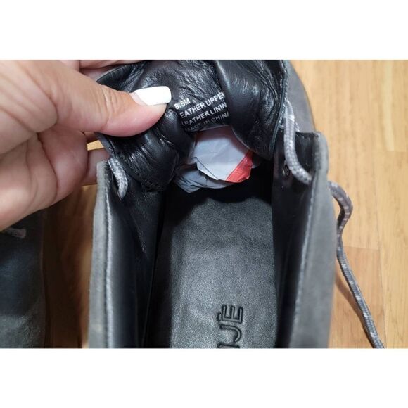 A7EIJE Eden Grey Leather Platform 8.5 - Picture 6 of 8